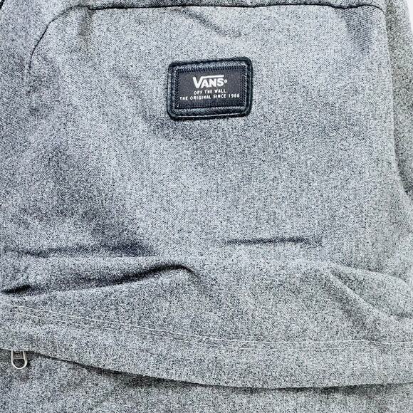 Vans Old Skool Classic Backpack Gray Small Logo Patch Book Bag School Laptop New - Picture 7 of 9